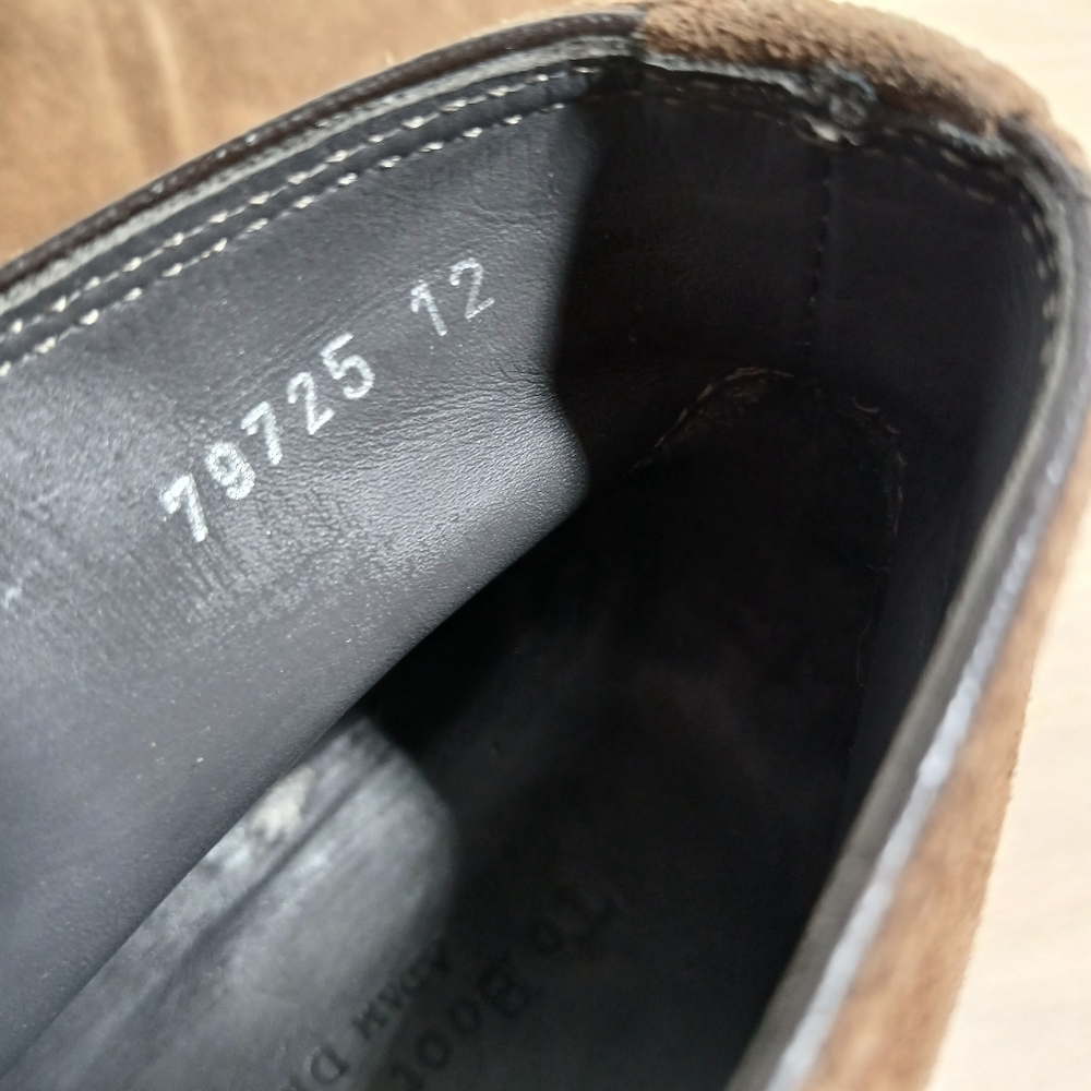 To Boot New York Adam Derrick Brown Leather Lace-Up Ankle Boots 1445 - Picture 12 of 14